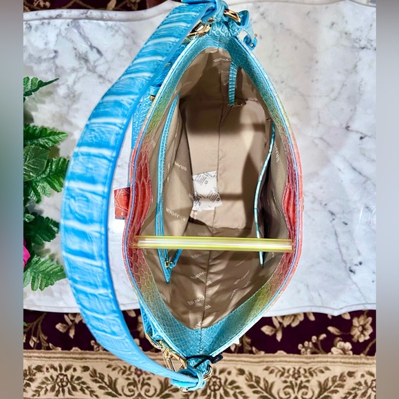 Brahmin Shira bucket Shoulder bag Designer Leather Purse. - Picture 12 of 12